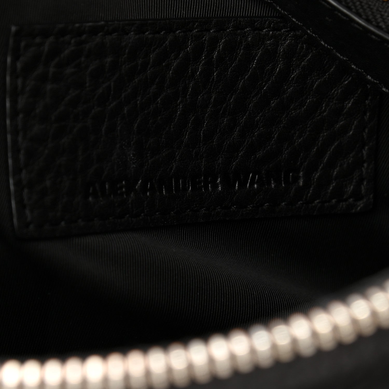 Alexander Wang Pebbled Lambskin Rockie Black Pale Gold Hardware 6 of 11