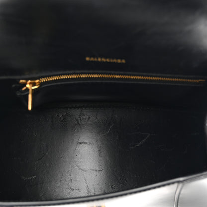 Balenciaga Shiny Box Calfskin Small Hourglass Top Handle Bag Black 5 of 12