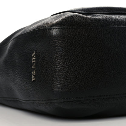 Prada Vitello Daino Medium Pocket Hobo Bag Black 17 of 21
