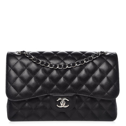 Chanel Caviar Quilted Jumbo Double Flap Black 1 of 9