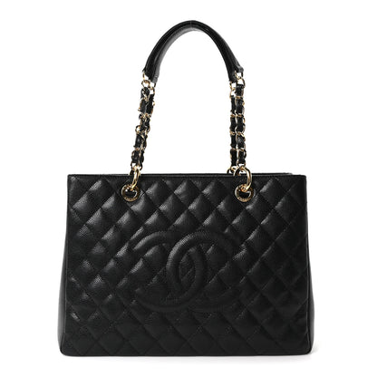 Chanel Caviar Quilted Grand Shopping Tote GST Black 1 of 10