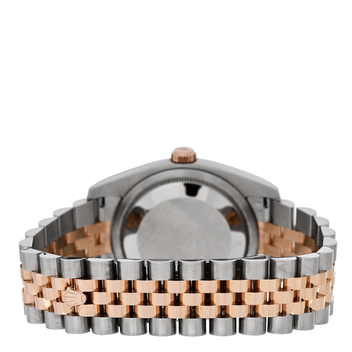 Stainless Steel 18K Everose Gold Diamond 36mm Oyster Perpetual Datejust Watch White 116231