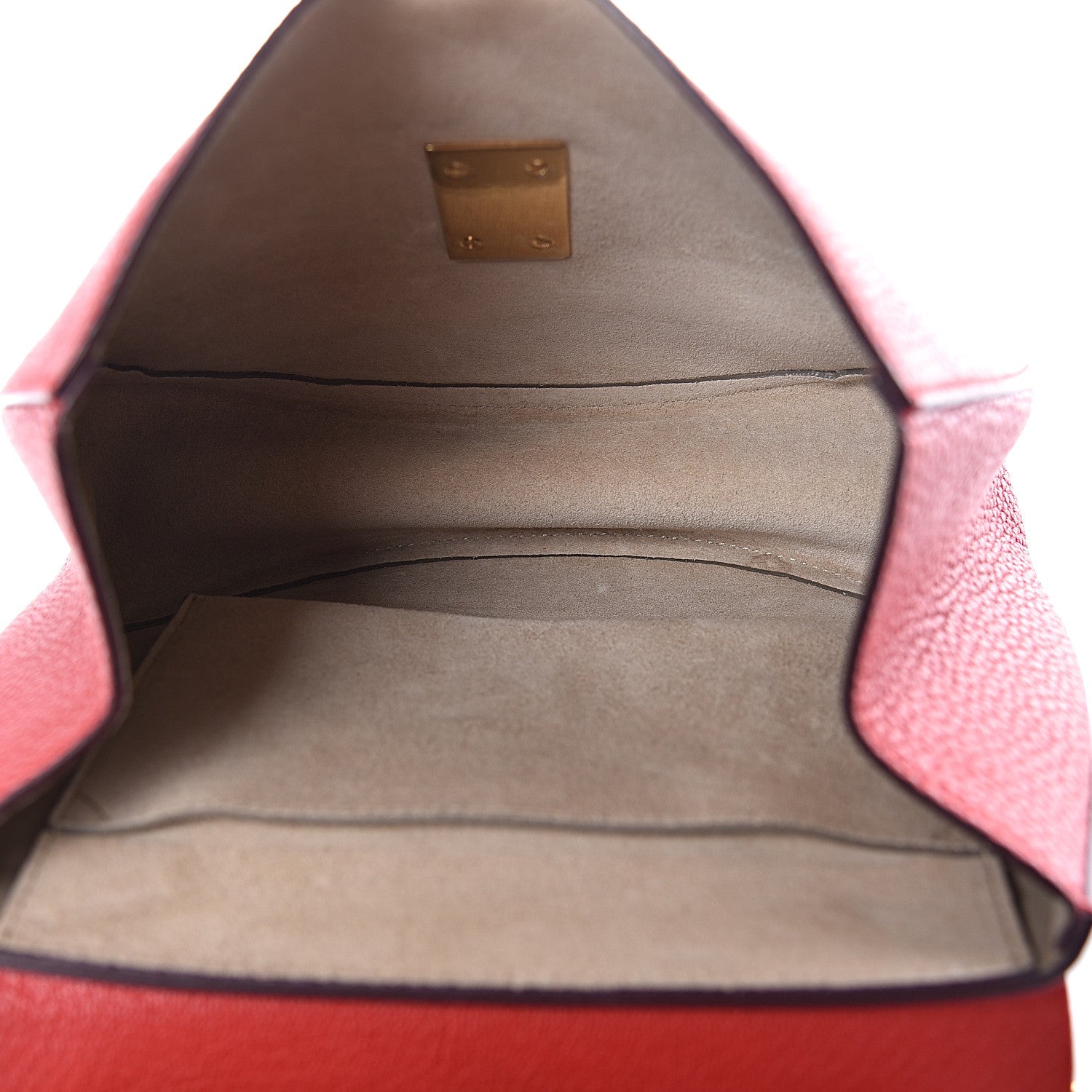 Chloe Grained Lambskin Drew Shoulder Bag Plaid Red 5 of 10