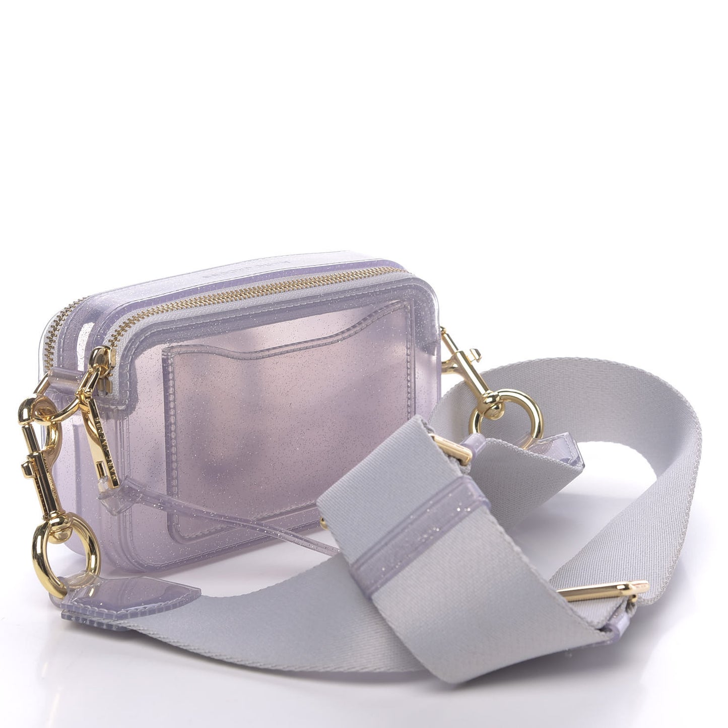 Jelly Glitter Small Snapshot Camera Bag Silver Multi