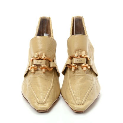 Bottega Veneta Crushed Nappa Madame 90mm Pumps 37.5 Cane Sugar 2 of 9
