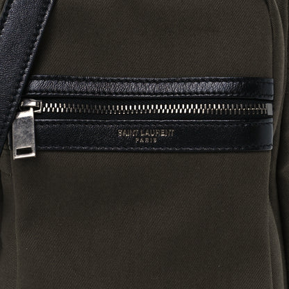 Saint Laurent Canvas Sid Messenger Bag Olive 8 of 10