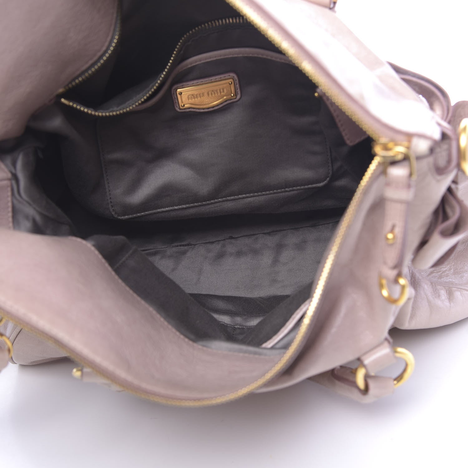 Miu Miu Vitello Lux Large Bow Bag Mughetto 5 of 11