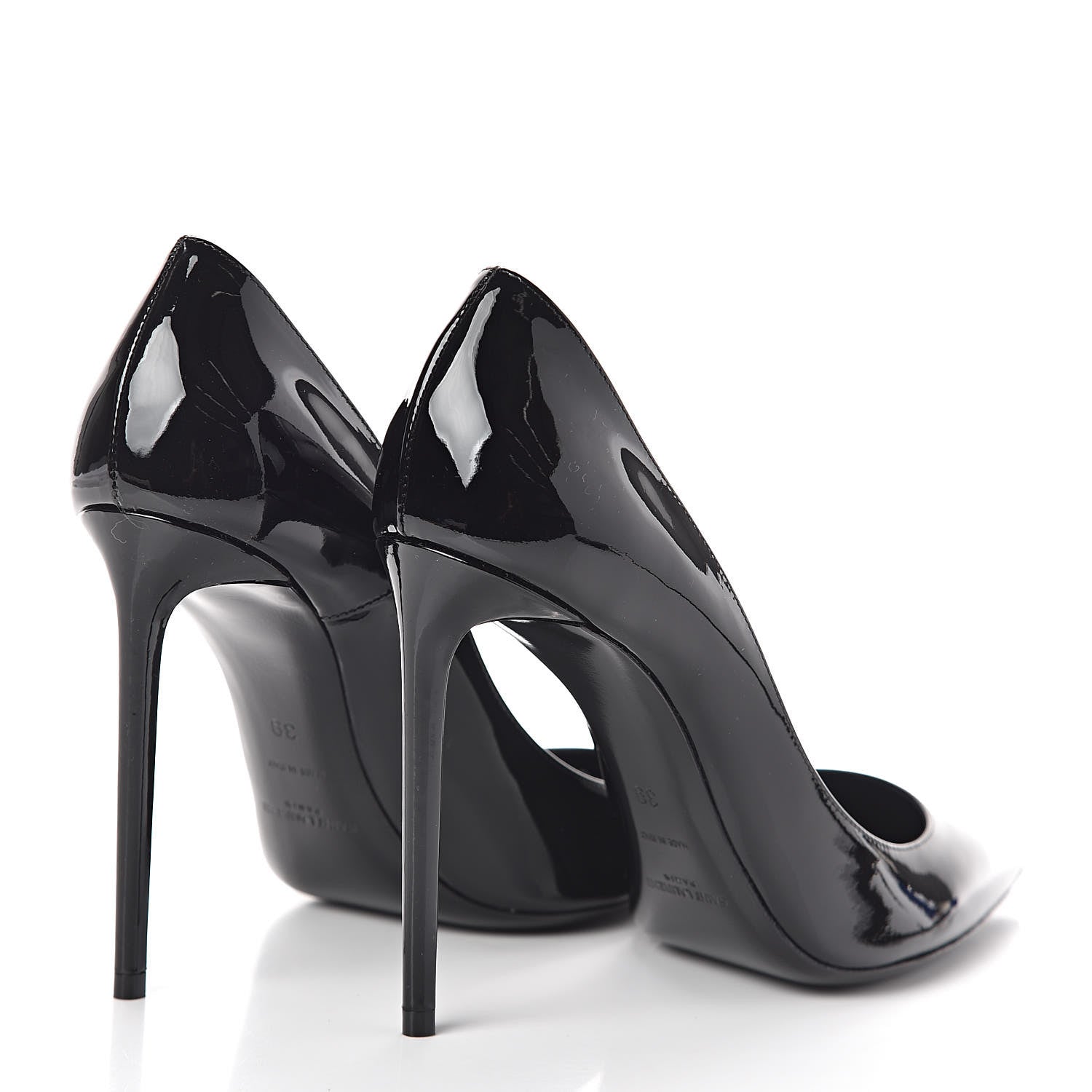 Saint Laurent Patent Calfskin Zoe 105 Pump 39 Black 4 of 8