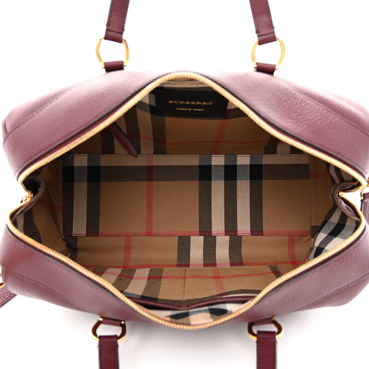 Derby Calfskin Medium Alchester Bowling Bag Mahogany Red