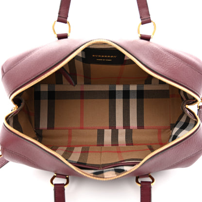Burberry Derby Calfskin Medium Alchester Bowling Bag Mahogany Red 5 of 10
