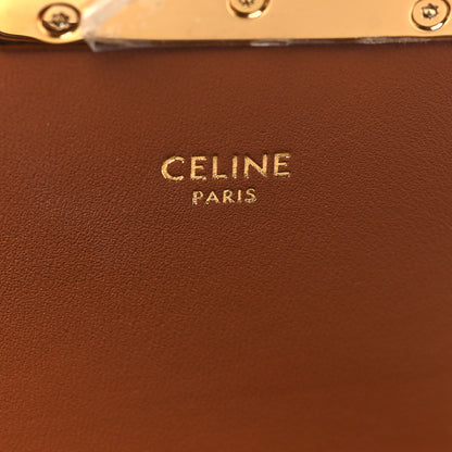 Celine Calfskin Triomphe Canvas Teen Triomphe Bag Tan 6 of 9