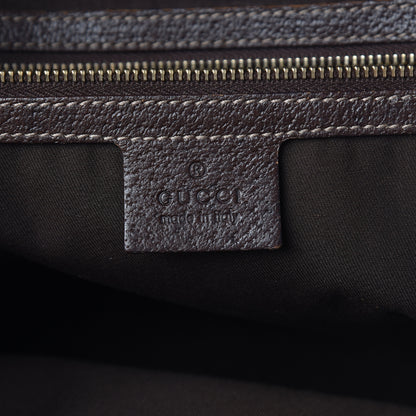 Gucci Horsebit Canvas Large Treasure Boston Tote Dark Brown 6 of 24
