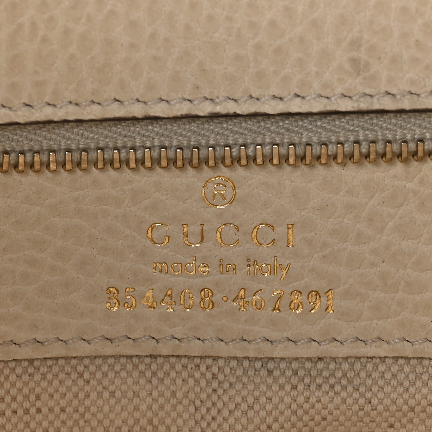 Dollar Calfskin Small Swing Tote Mystic White