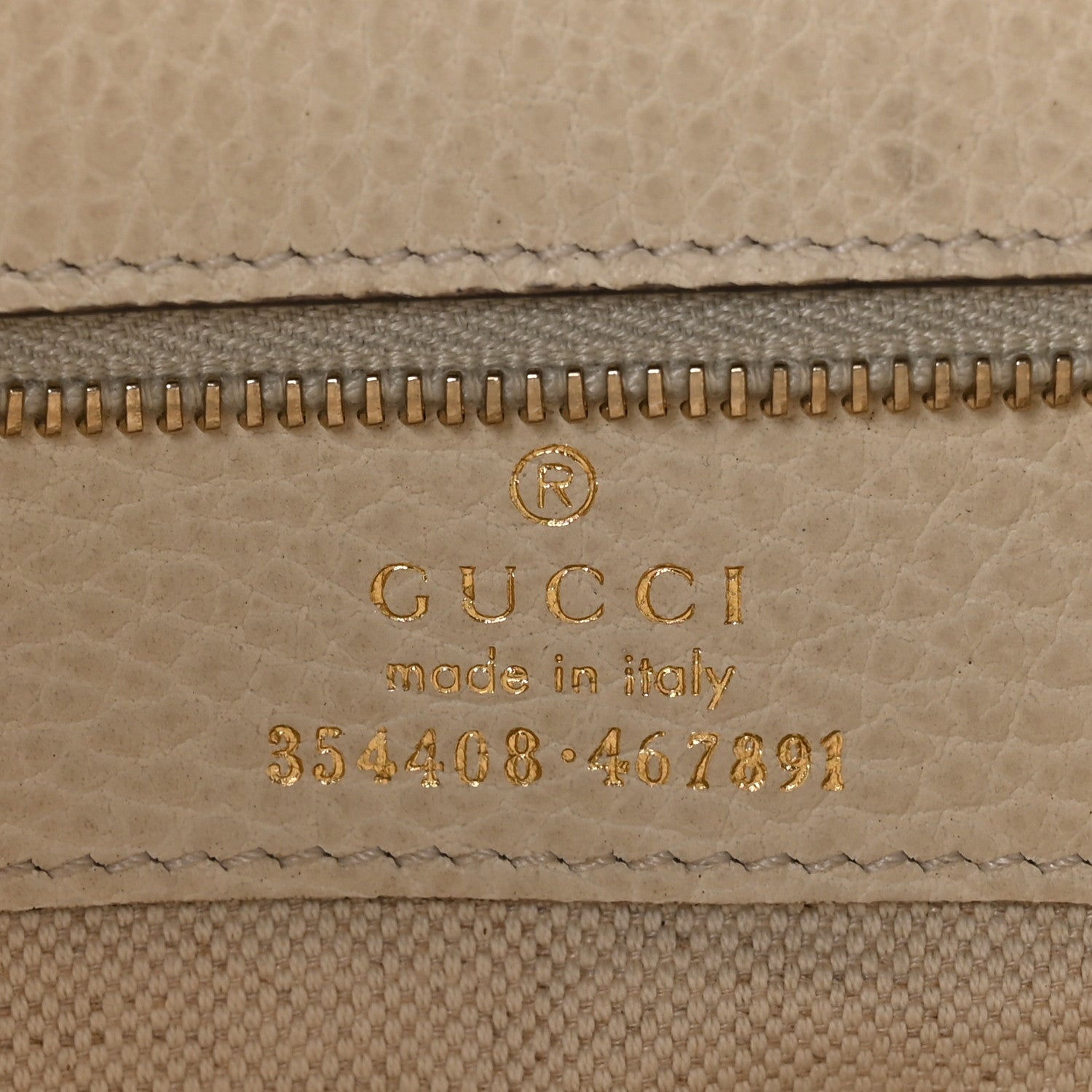 Gucci Dollar Calfskin Small Swing Tote Mystic White 6 of 8
