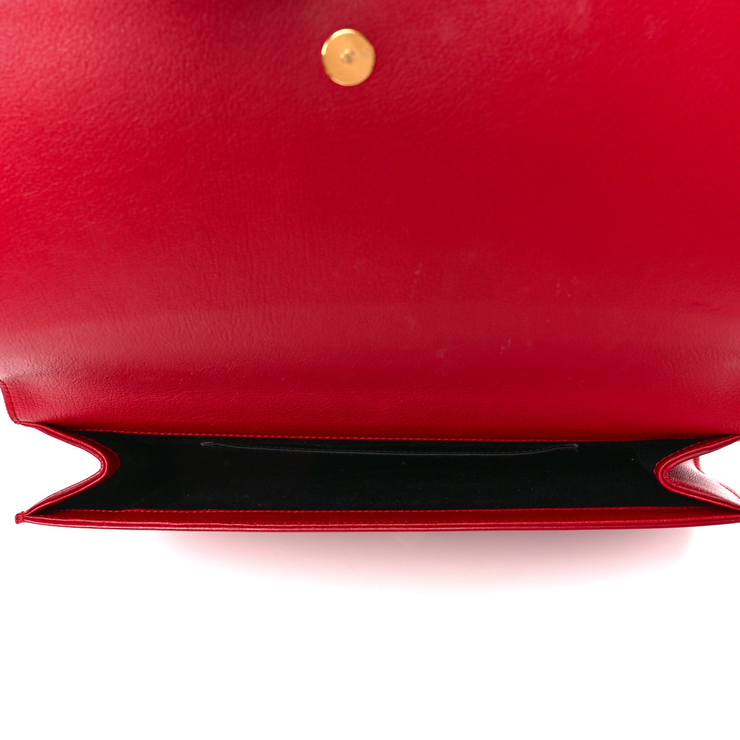 Calfskin Monogram Large Belle De Jour Clutch Red