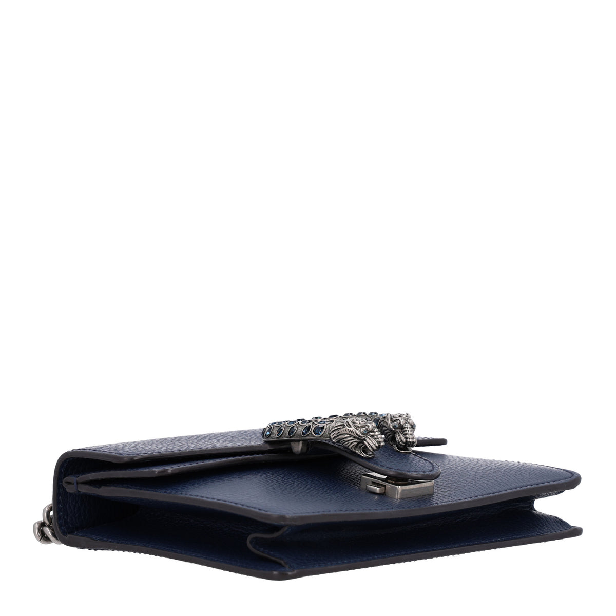 Dollar Calfskin Crystal Mini Dionysus Shoulder Bag Blue Agata Montana Sapphire