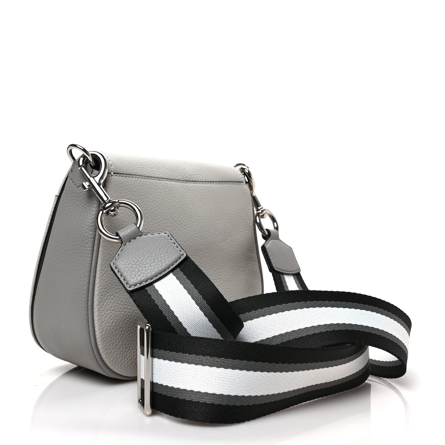 Marc Jacobs Calfskin Empire City Messenger Crossbody Ghost Grey Multicolor 3 of 9