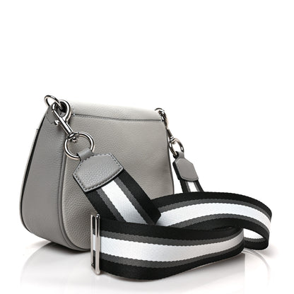 Marc Jacobs Calfskin Empire City Messenger Crossbody Ghost Grey Multicolor 3 of 9