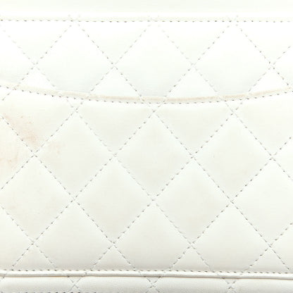 Chanel Lambskin Quilted Medium Crossing Times Flap Dark White 12 of 13