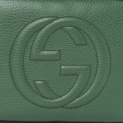 Gucci Pebbled Calfskin Small Soho Disco Bag Emerald Green 10 of 11