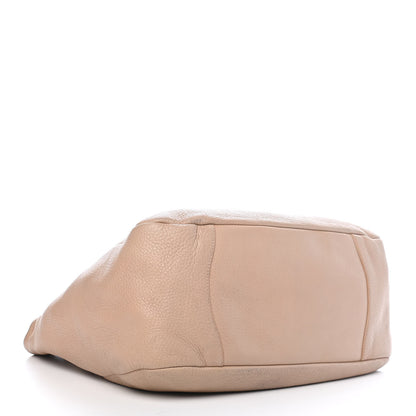 Prada Cervo Pleats Tote Beige 4 of 9