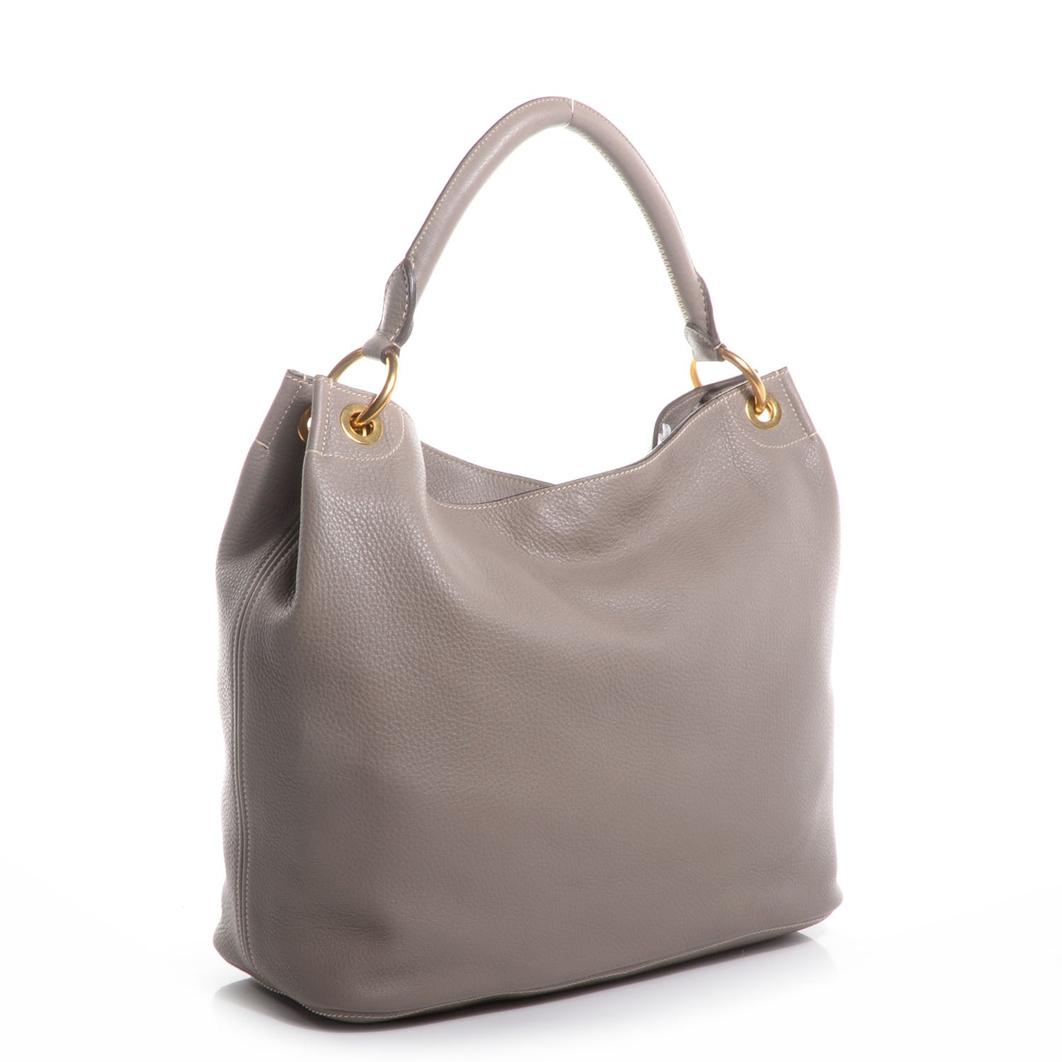 Prada Vitello Daino Hobo Argilla 4 of 10