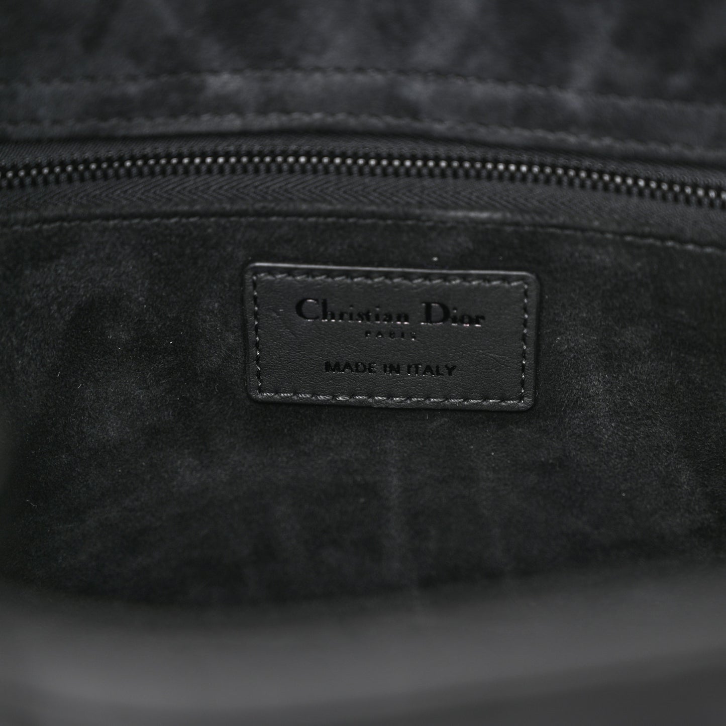 Ultra Matte Calfskin Cannage Large Lady Dior Black