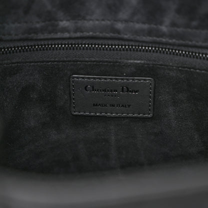 Christian Dior Ultra Matte Calfskin Cannage Large Lady Dior Black 6 of 12