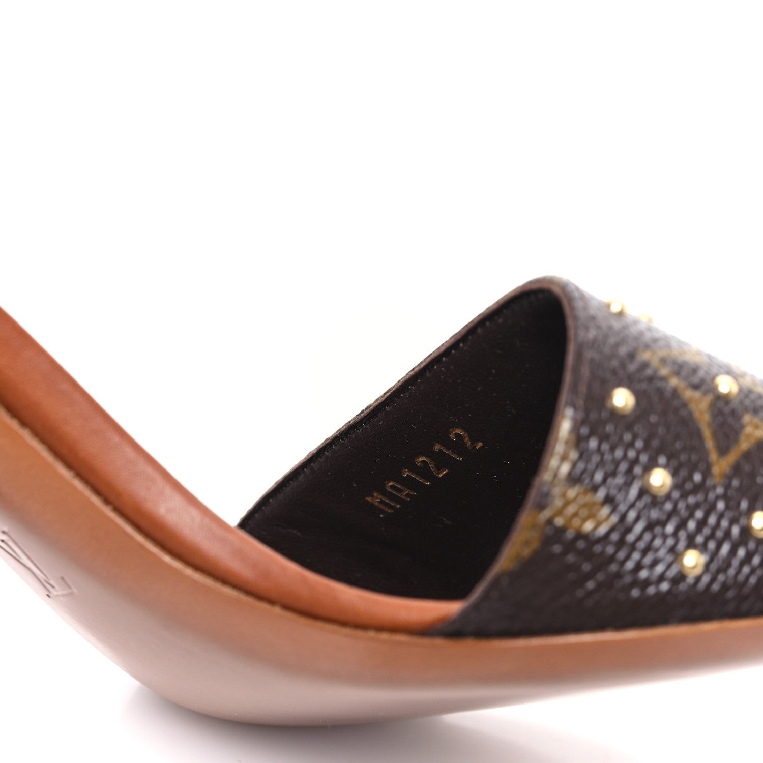 Louis Vuitton Calfskin Perforated Monogram Silhouette Sandals 39 Gold 8 of 8