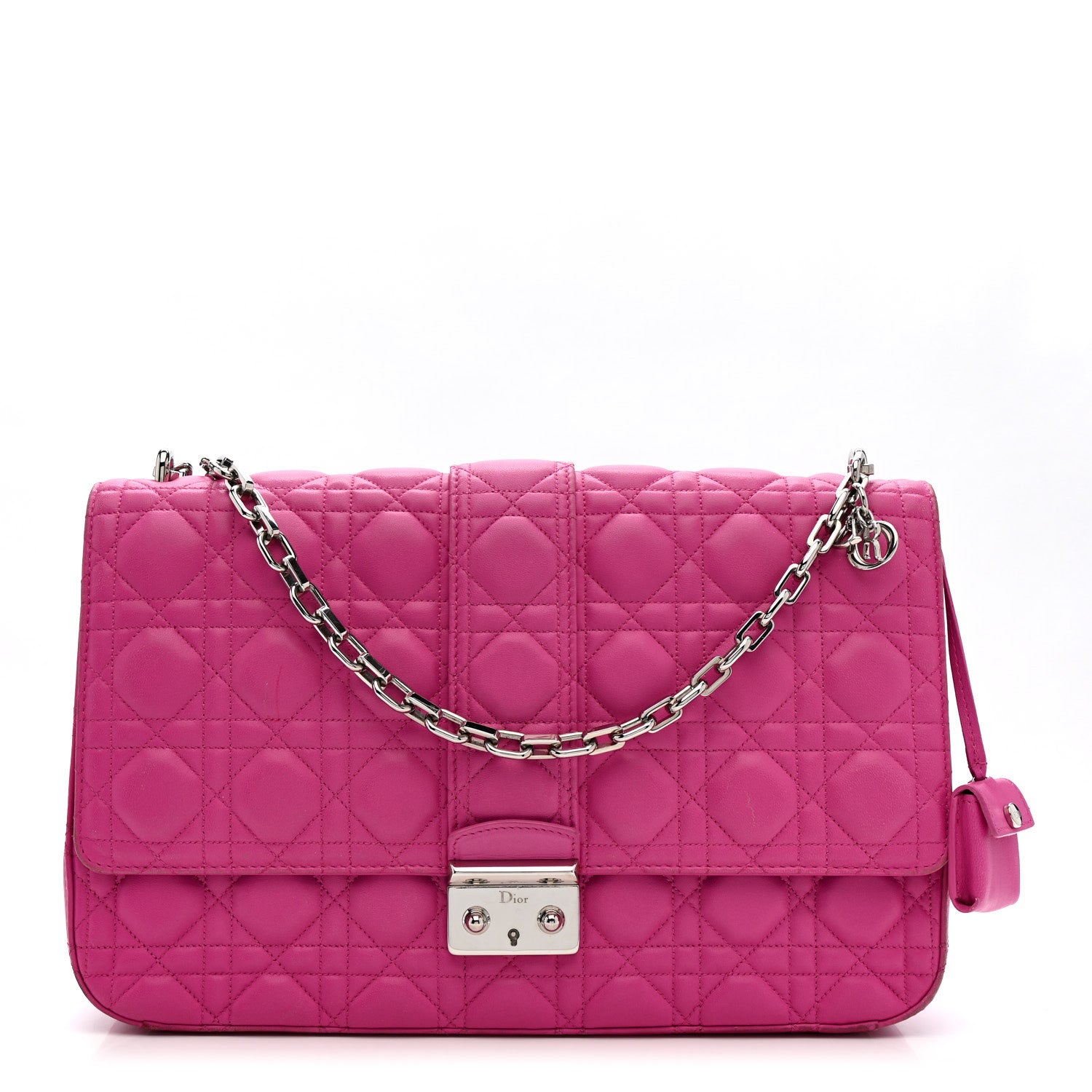 Christian Dior Lambskin Cannage Large Miss Dior Flap Sorbet 1 of 18