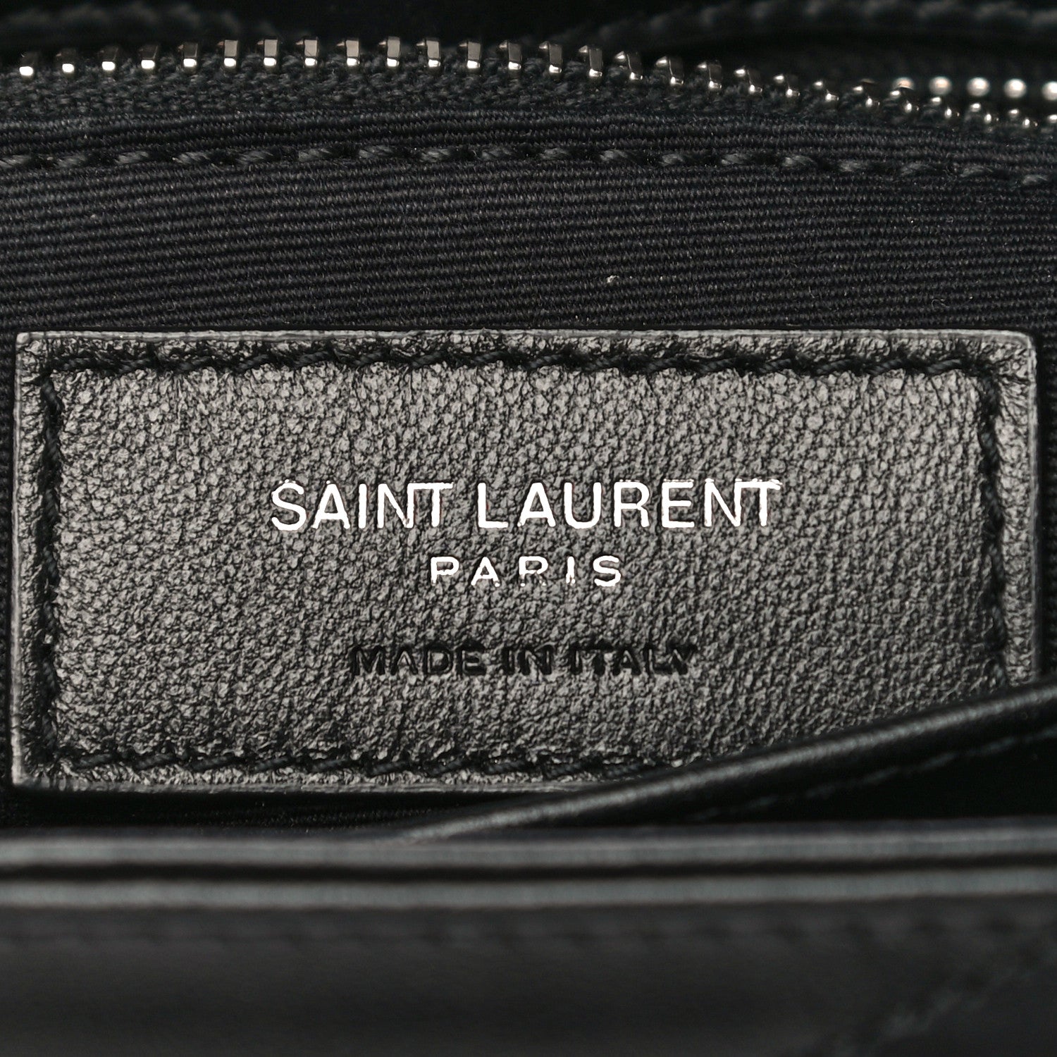 Saint Laurent Calfskin Y Quilted Monogram Toy Loulou Crossbody Bag Black 7 of 10