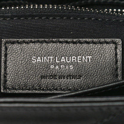 Saint Laurent Calfskin Y Quilted Monogram Toy Loulou Crossbody Bag Black 7 of 10