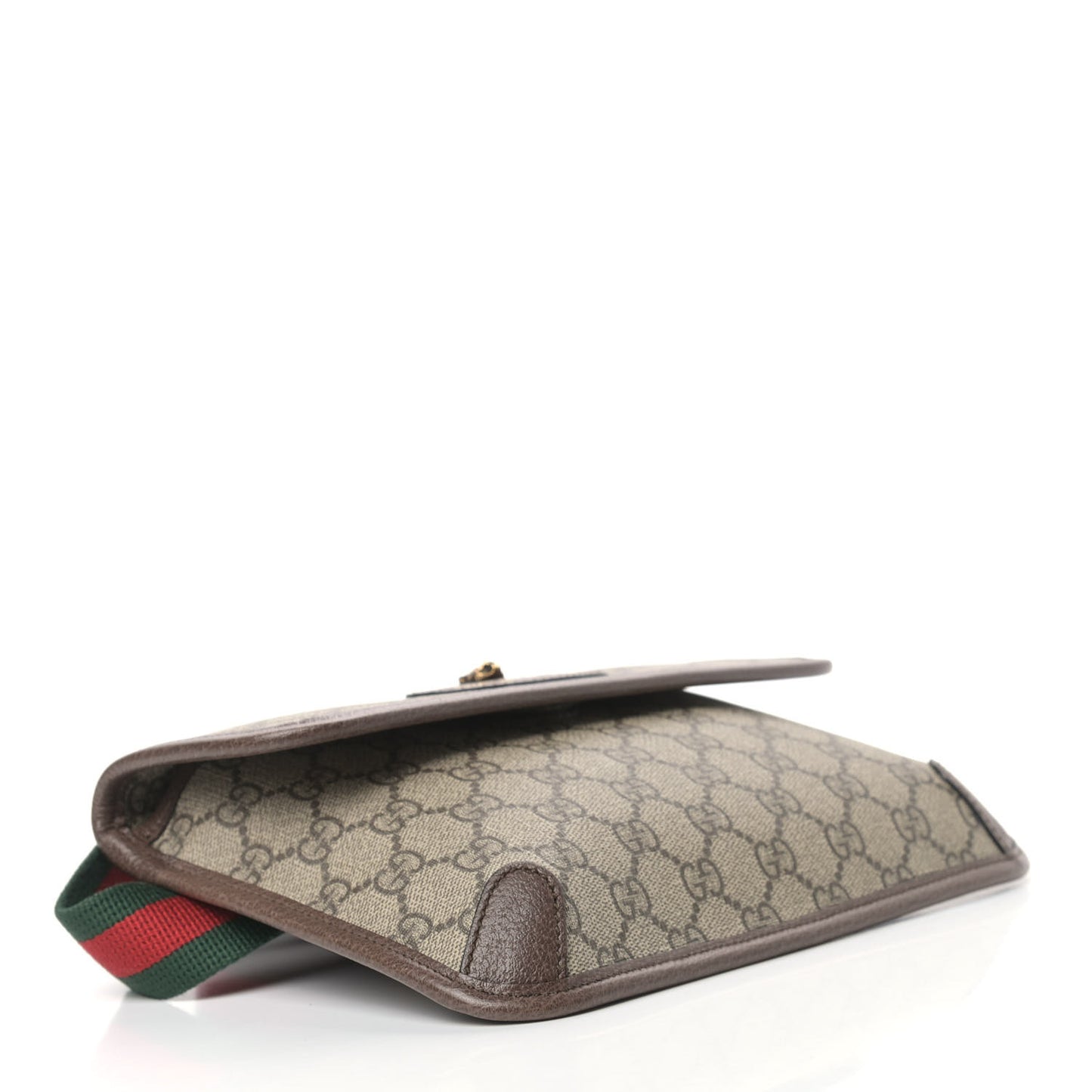 GG Supreme Monogram Neo Vintage Web Belt Bag Brown