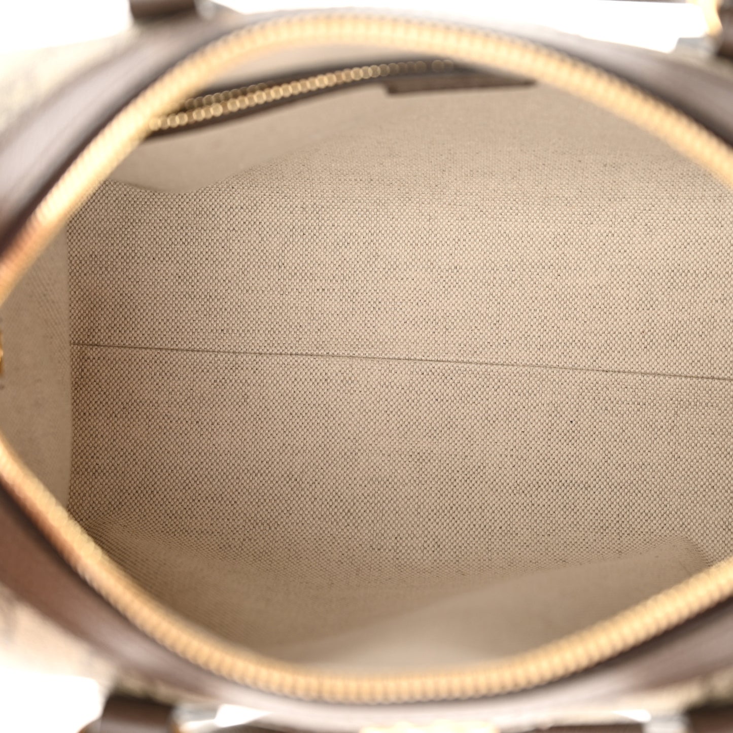 GG Supreme Monogram Web Small Ophidia Top Handle Bag Beige Ebony