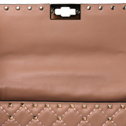 Valentino Garavani Nappa Medium Rockstud Spike Shoulder Bag Soft Noisette 11 of 13