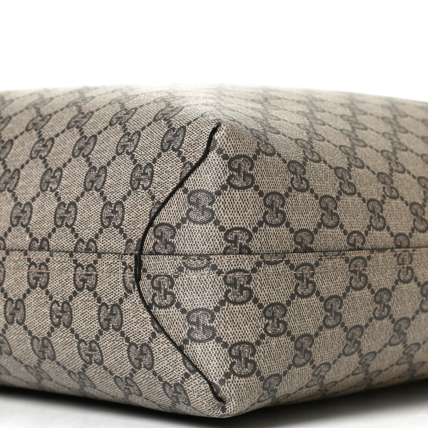 GG Supreme Monogram Large Reversible Tote Beige Black