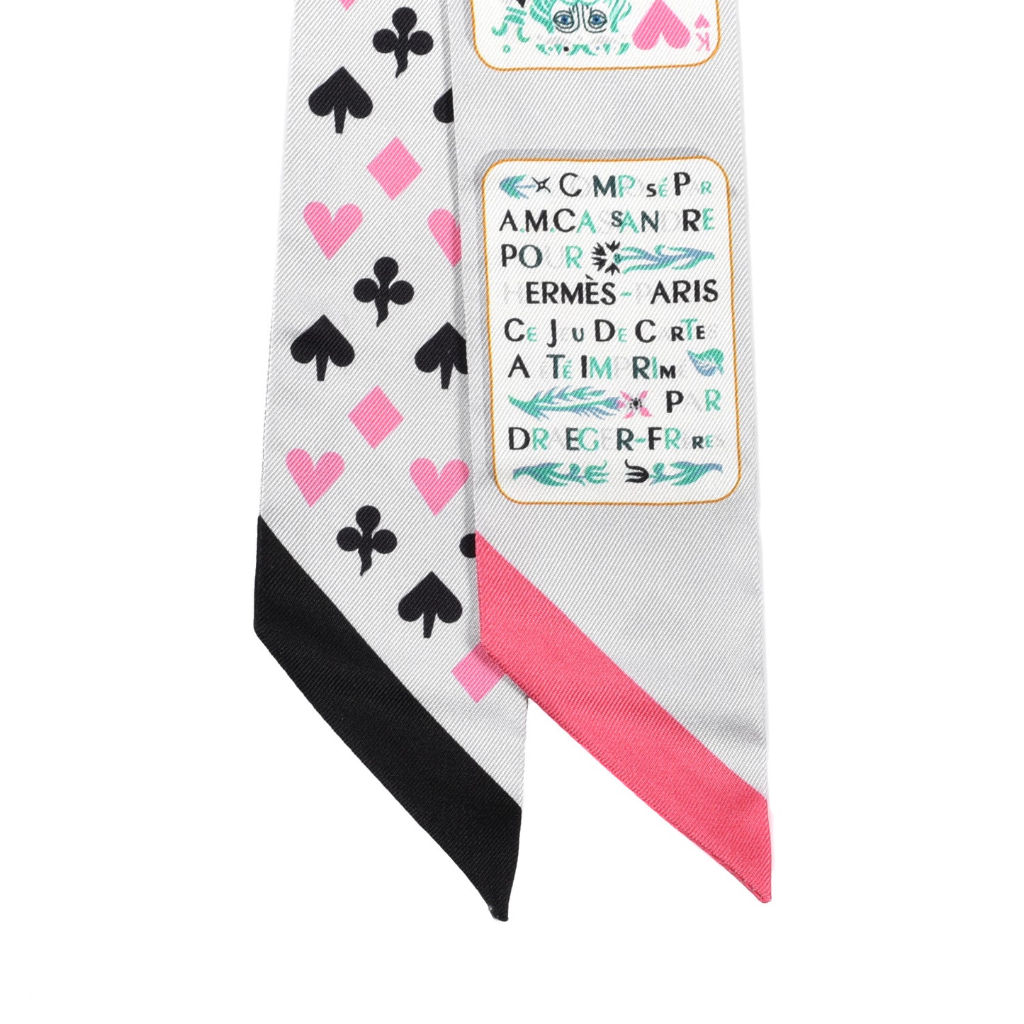 Silk Jeu de Cartes Twilly Gris Perle Rose Black