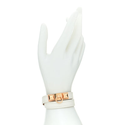 Hermes Swift Rivale Double Tour Bracelet T2 White 2 of 8