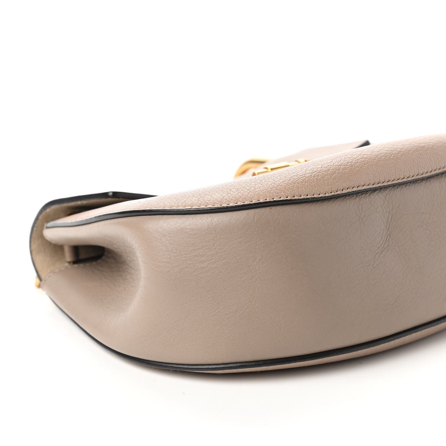 Grained Lambskin Drew Shoulder Bag Motty Grey