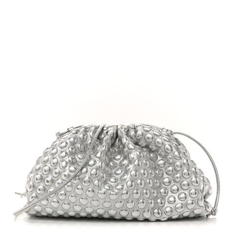 Metallic Fabric Bubble Wrap The Mini Pouch Silver