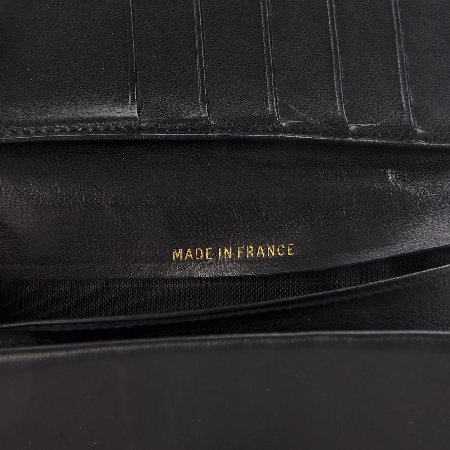 Caviar Timeless CC French Wallet Black
