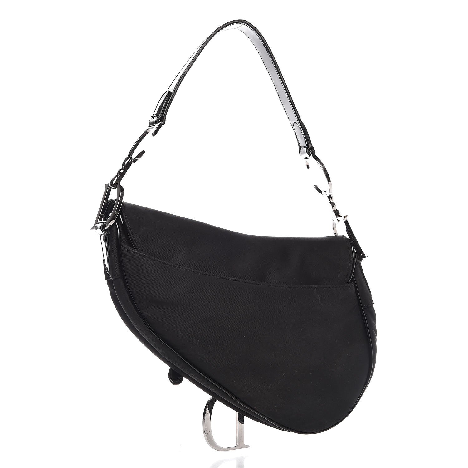 Christian Dior Nylon Saddle Bag Black 3 of 12