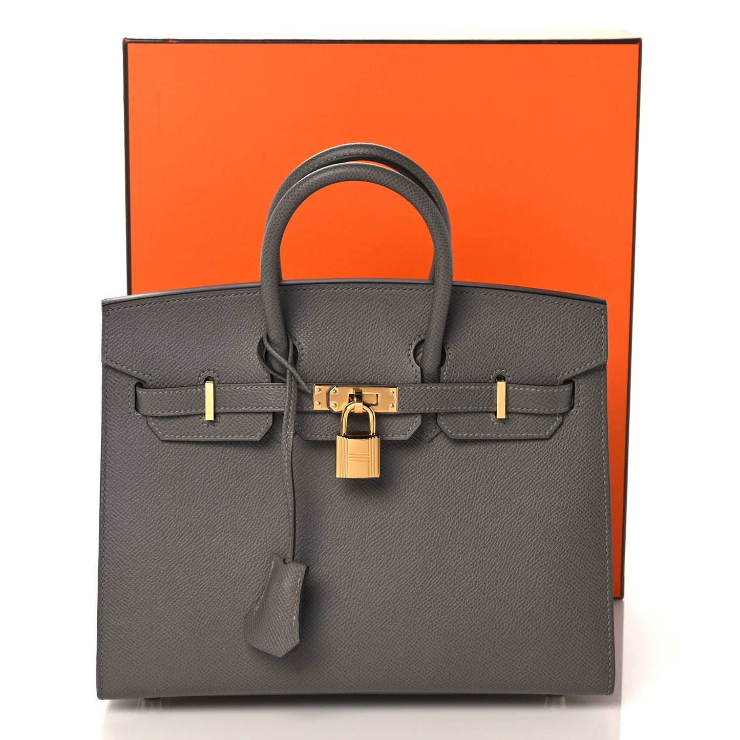 Epsom Birkin Sellier 25 Gris Meyer