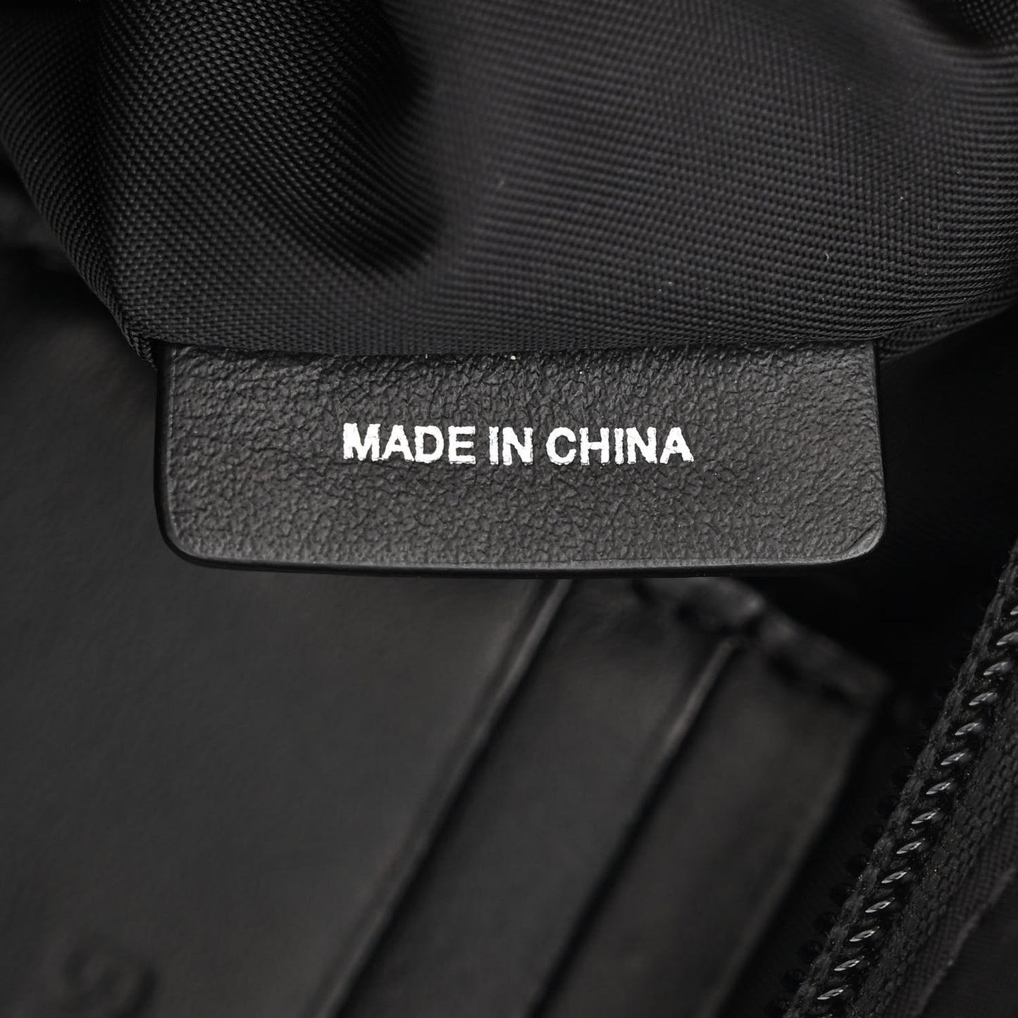 Nylon Logo Detail Crossbody Bag Black