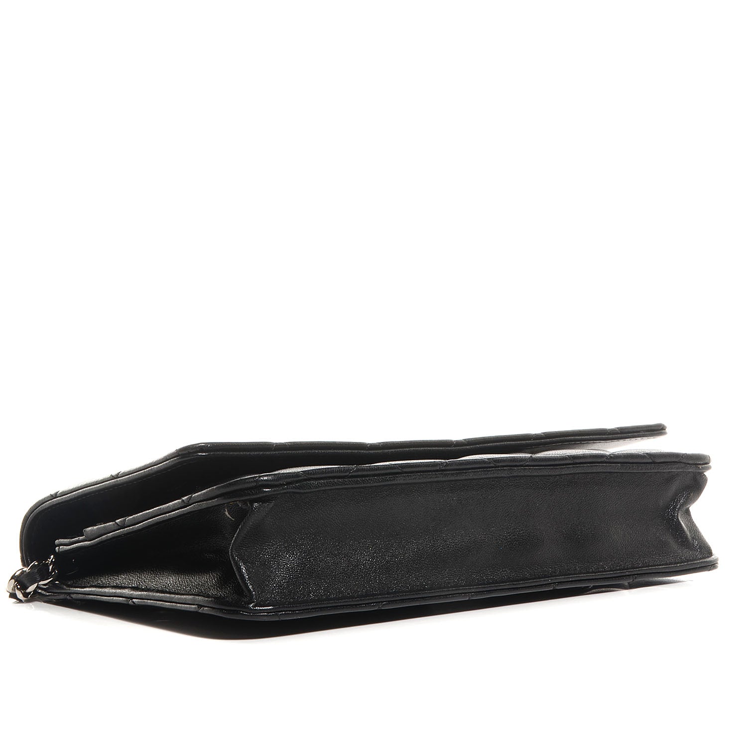 Chanel Lambskin Quilted Wallet On Chain WOC Black 4 of 9