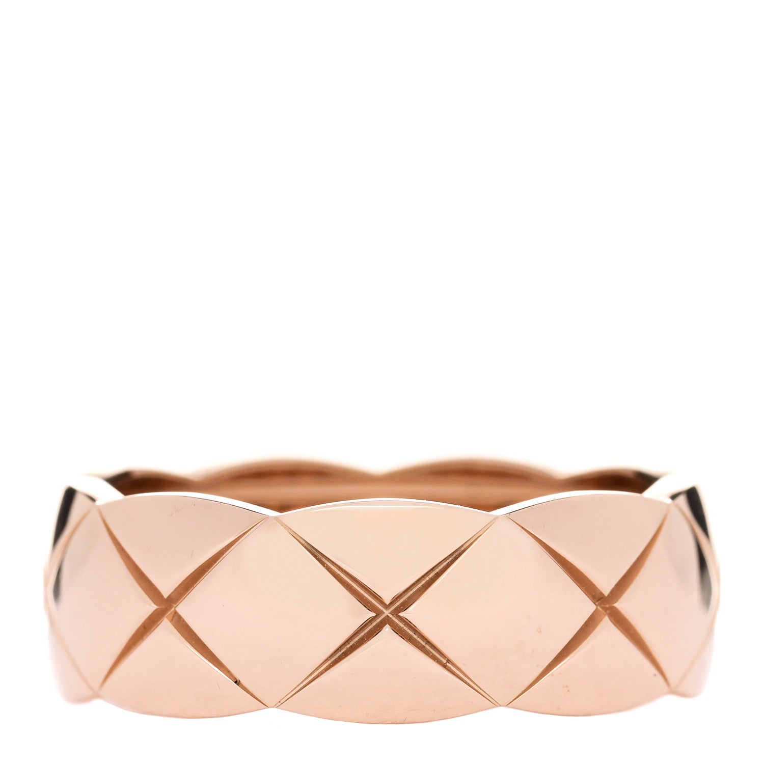 Chanel 18K Beige Gold Small Coco Crush Ring 53 6.5 1 of 7