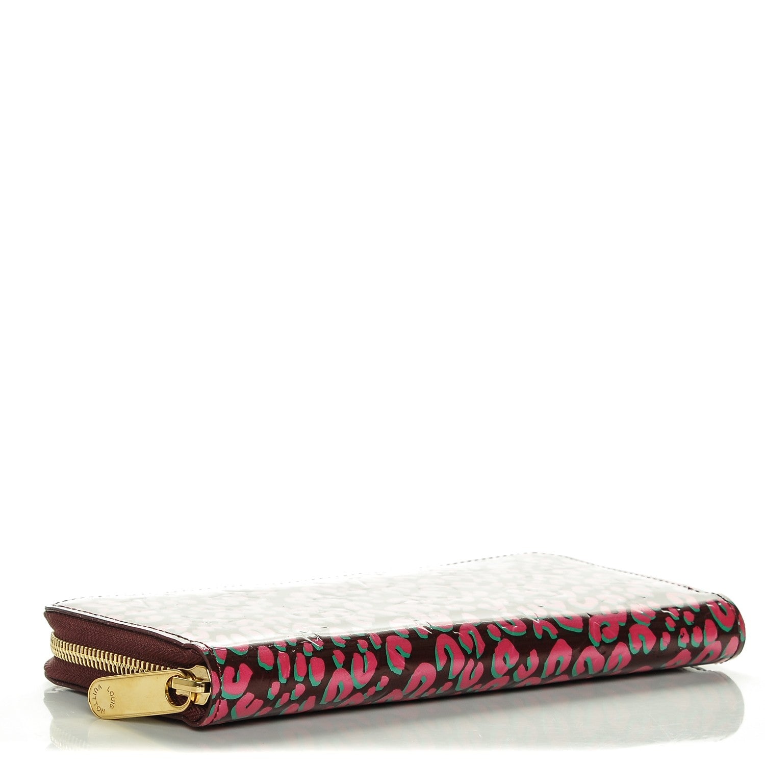 Louis Vuitton Vernis Leopard Zippy Wallet Rouge Fauviste 4 of 6
