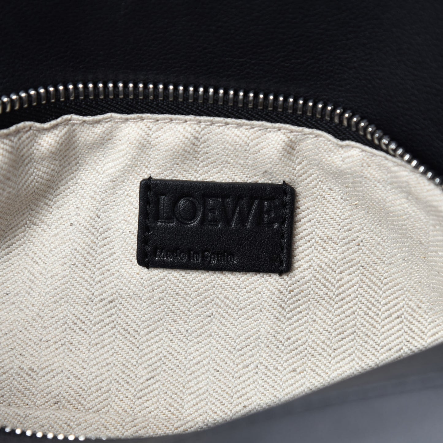 Calfskin Small Puzzle Bag Black