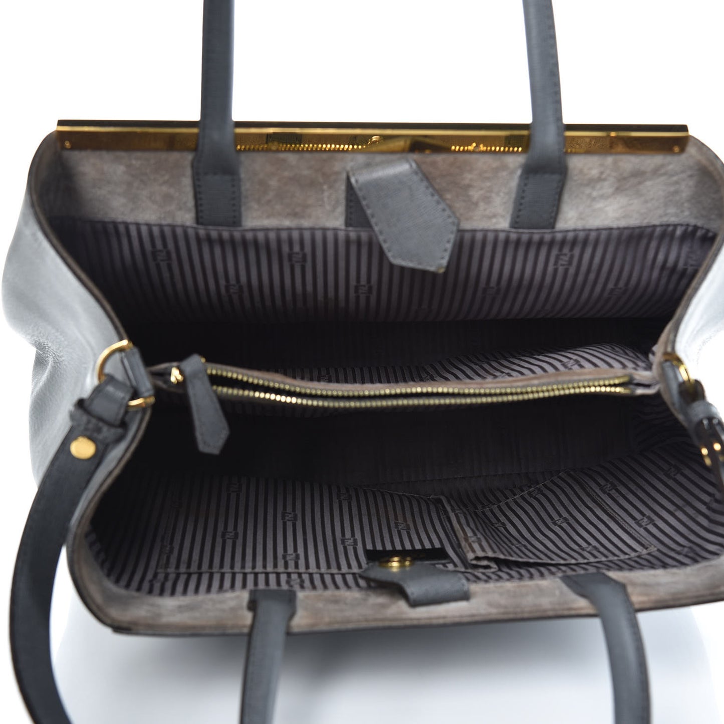 Vitello Elite Flamingo Regular 2Jours Tote Grigio Grigio Chiaro