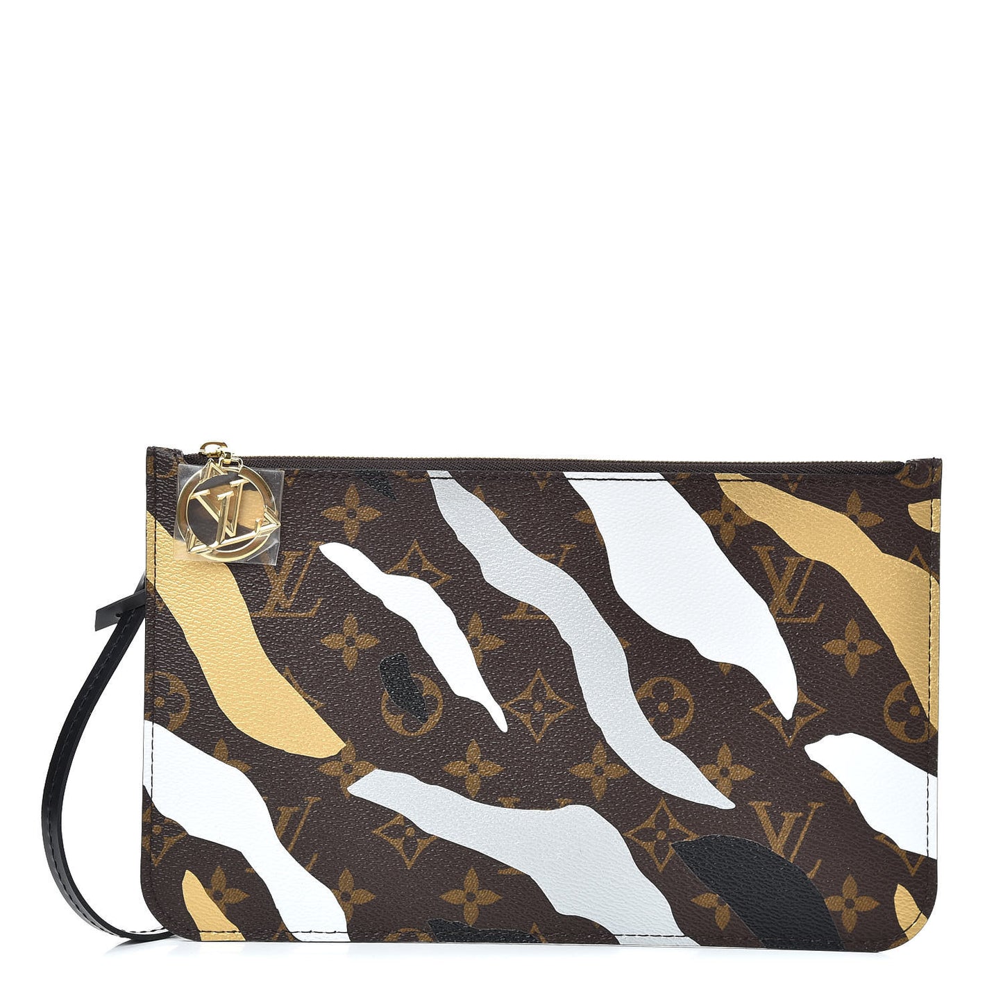 X LOL Monogram Neverfull MM GM Pochette Gold Silver